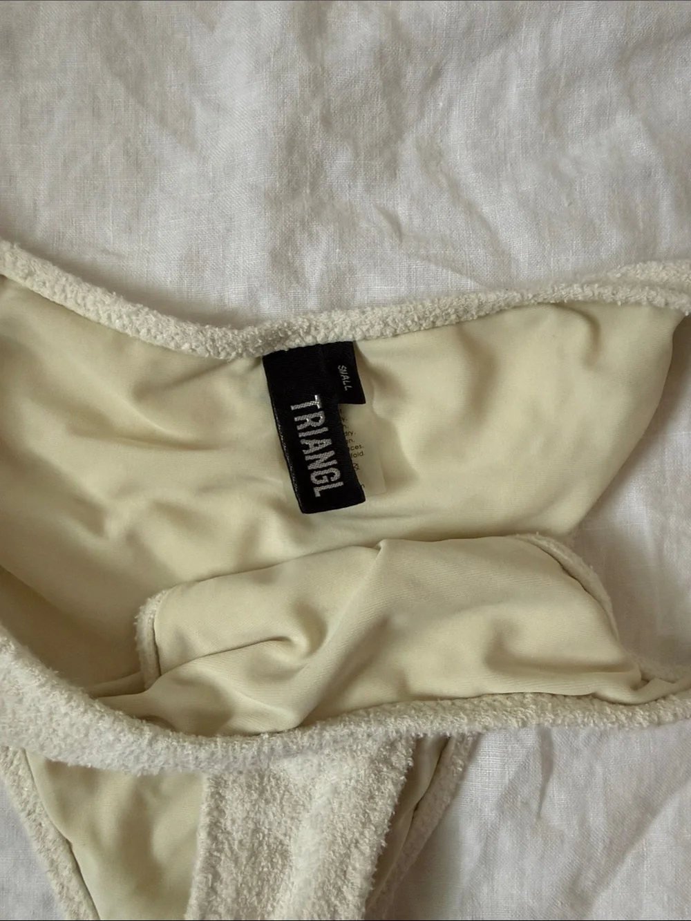 triangl swimwear Ivory Terry Bikini